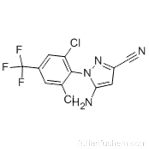 1H-pyrazole-3-carbonitrile, 5-amino-1- [2,6-dichloro-4- (trifluorométhyl) phényl] - CAS 120068-79-3
